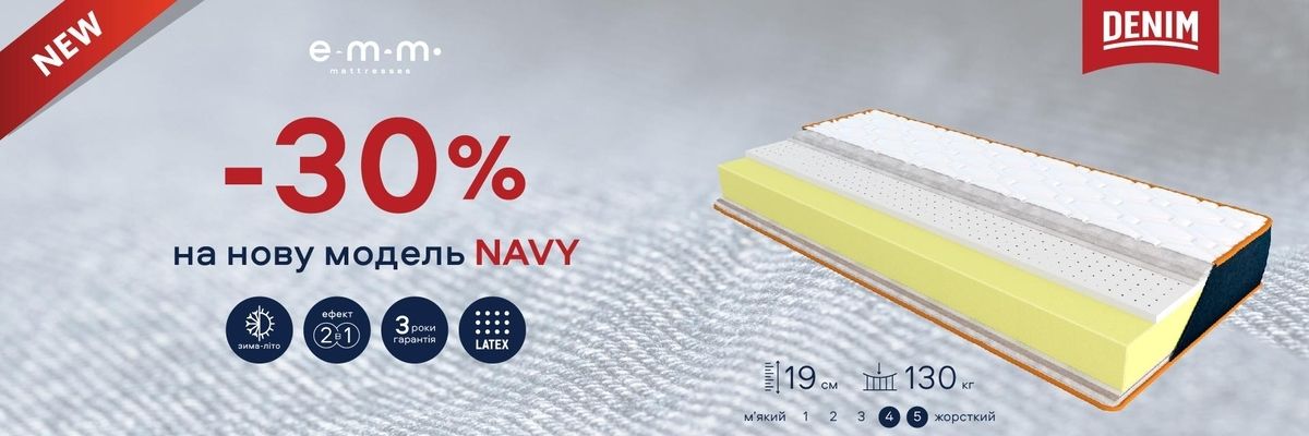 Знижка 30% на нову модель Navy Denim